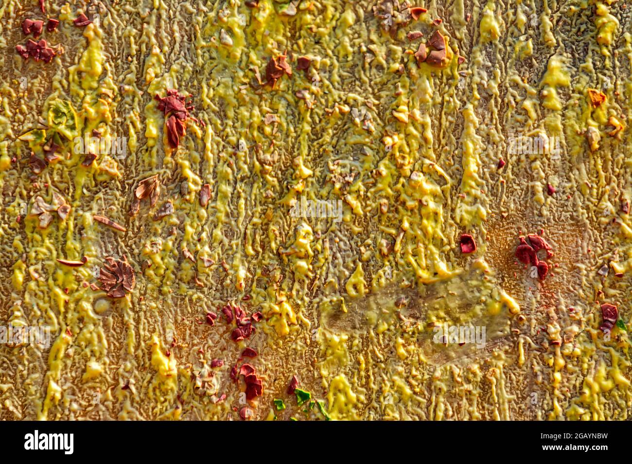 Background from different paints on the wall. Stock Photo