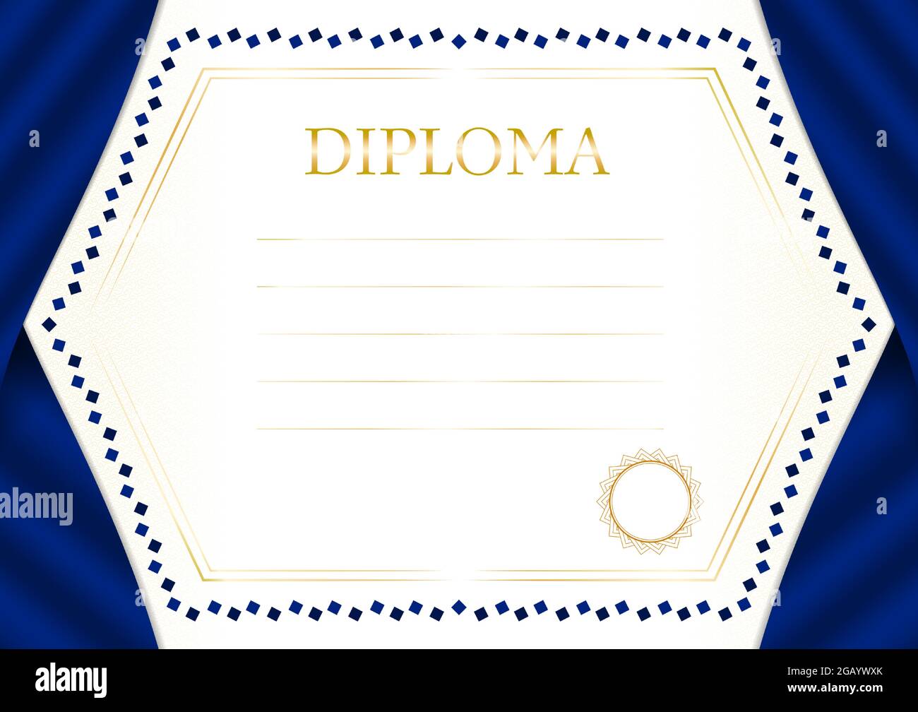 Horizontal frame and border with New Zealand flag, template elements