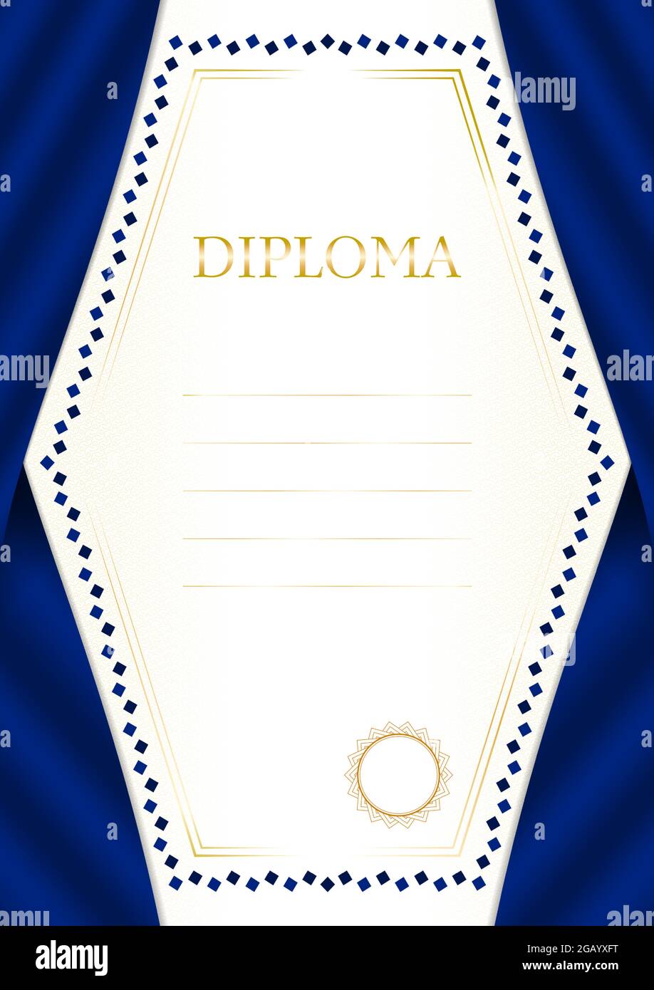 Vertical frame and border with New Zealand flag, template elements for