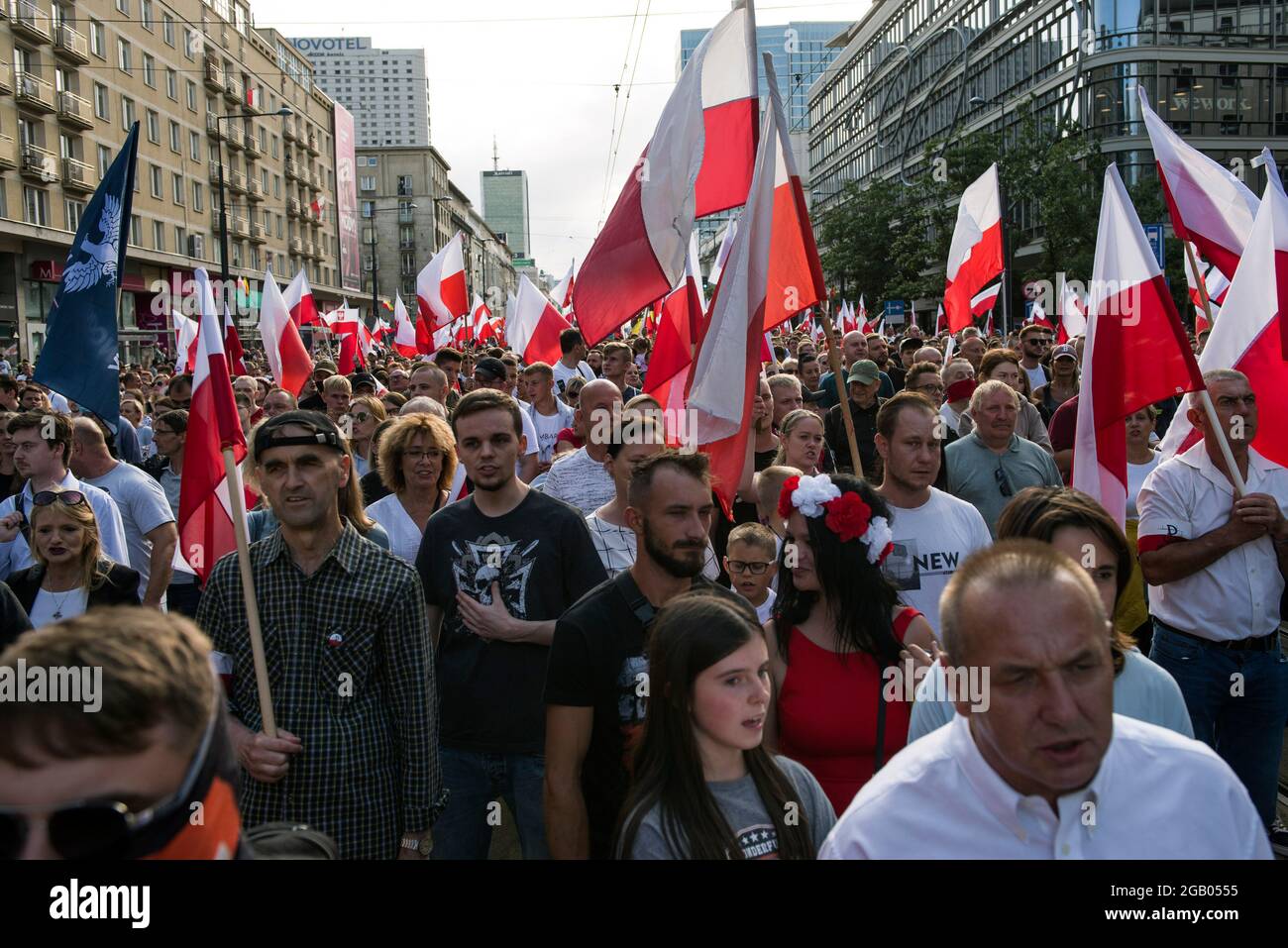 Wroclaw, Poland. 1st May, 2016. Members of ONR (National Radical Camp)  march on streets of Wroclaw Stock Photo - Alamy