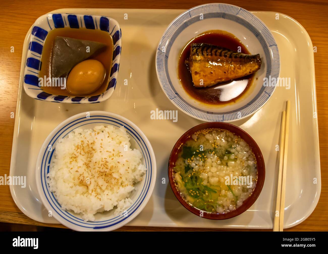 The traditional Japanese food restaurant set Stock Photo Alamy