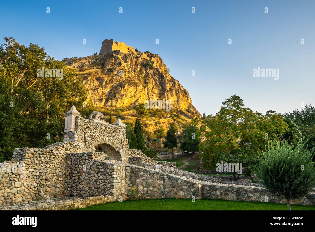 The Palamidi Fortress in Nafplio, Greece Stock Photo