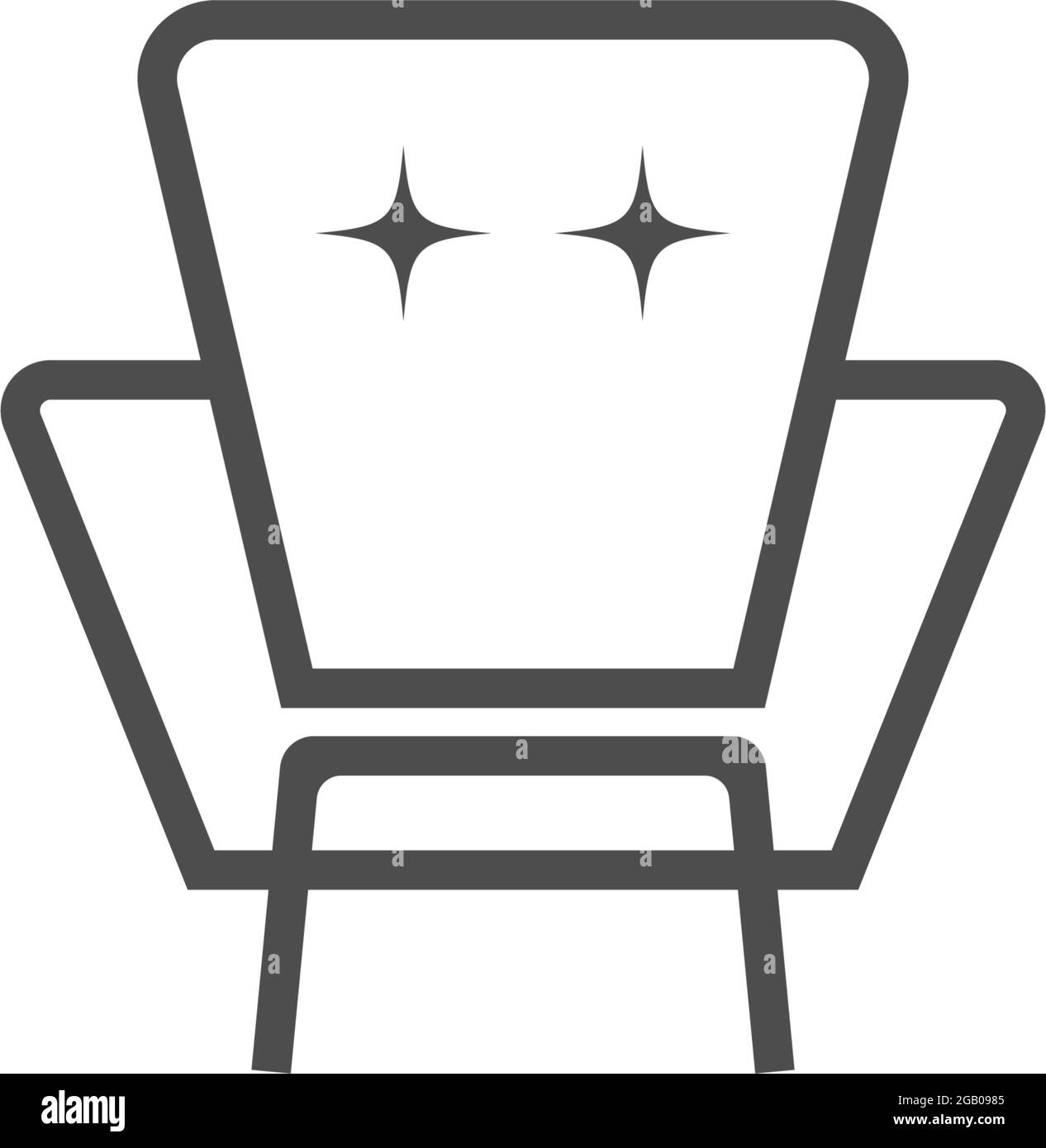 Furniture logo icon vector flat design template Stock Vector