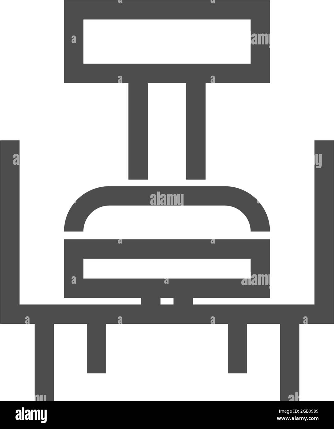Furniture logo icon vector flat design template Stock Vector