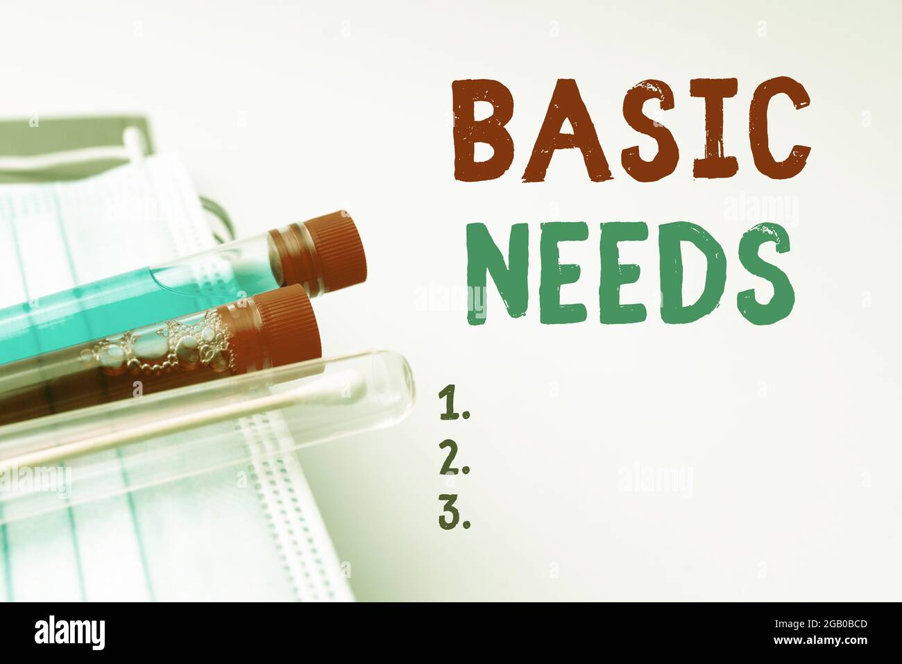 Text showing inspiration Basic Needs. Concept meaning necessary to