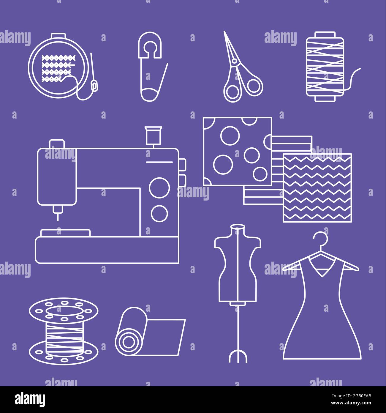 ten fashion industry set icons Stock Vector Image & Art Alamy
