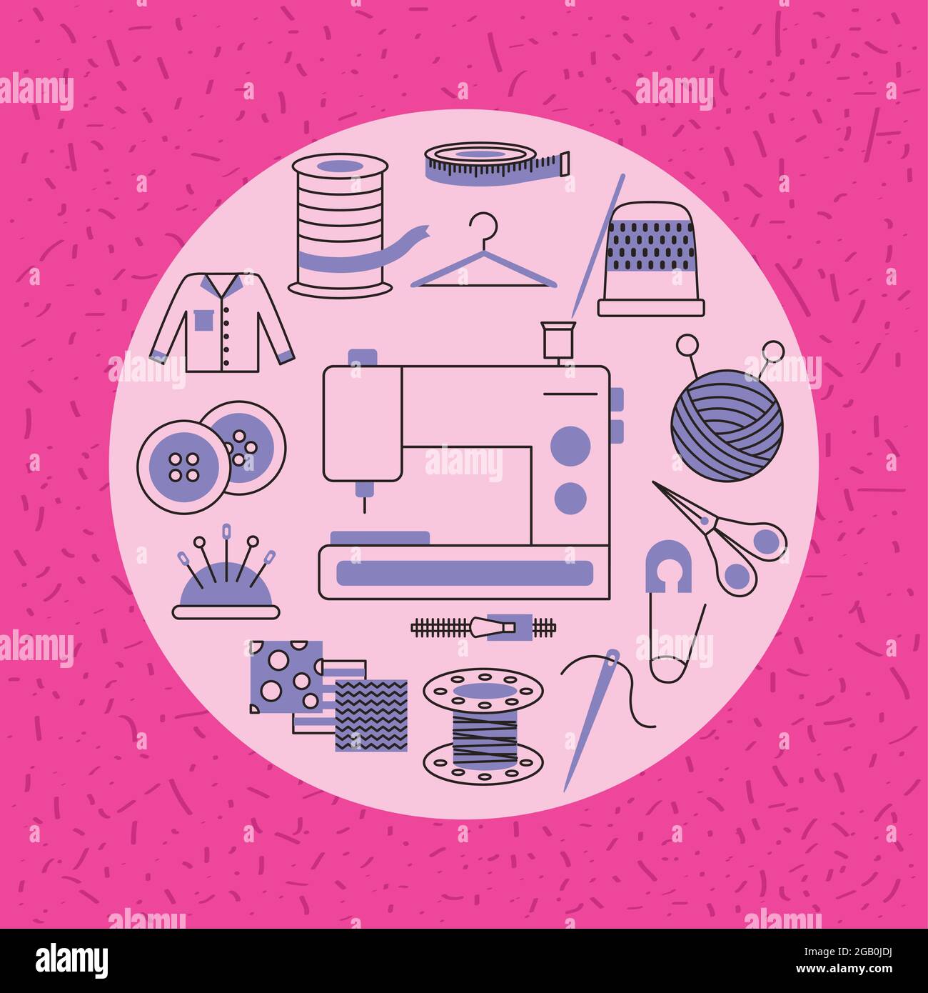 fashion industry set circle icons Stock Vector Image & Art Alamy