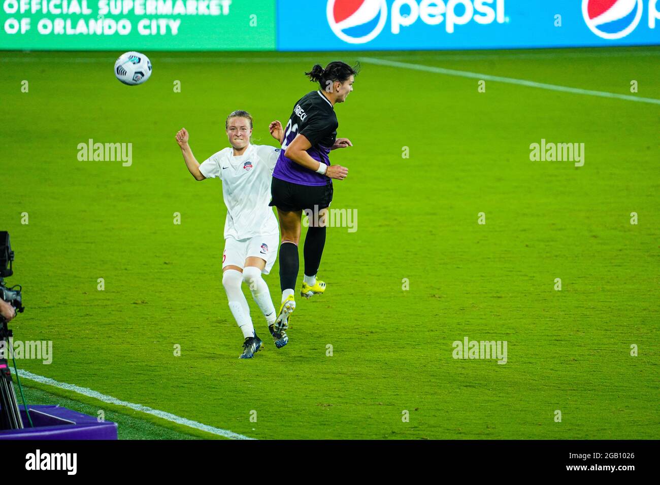 Orlando, Florida, USA, April 21, 2021, Washington Spirit Face The ...