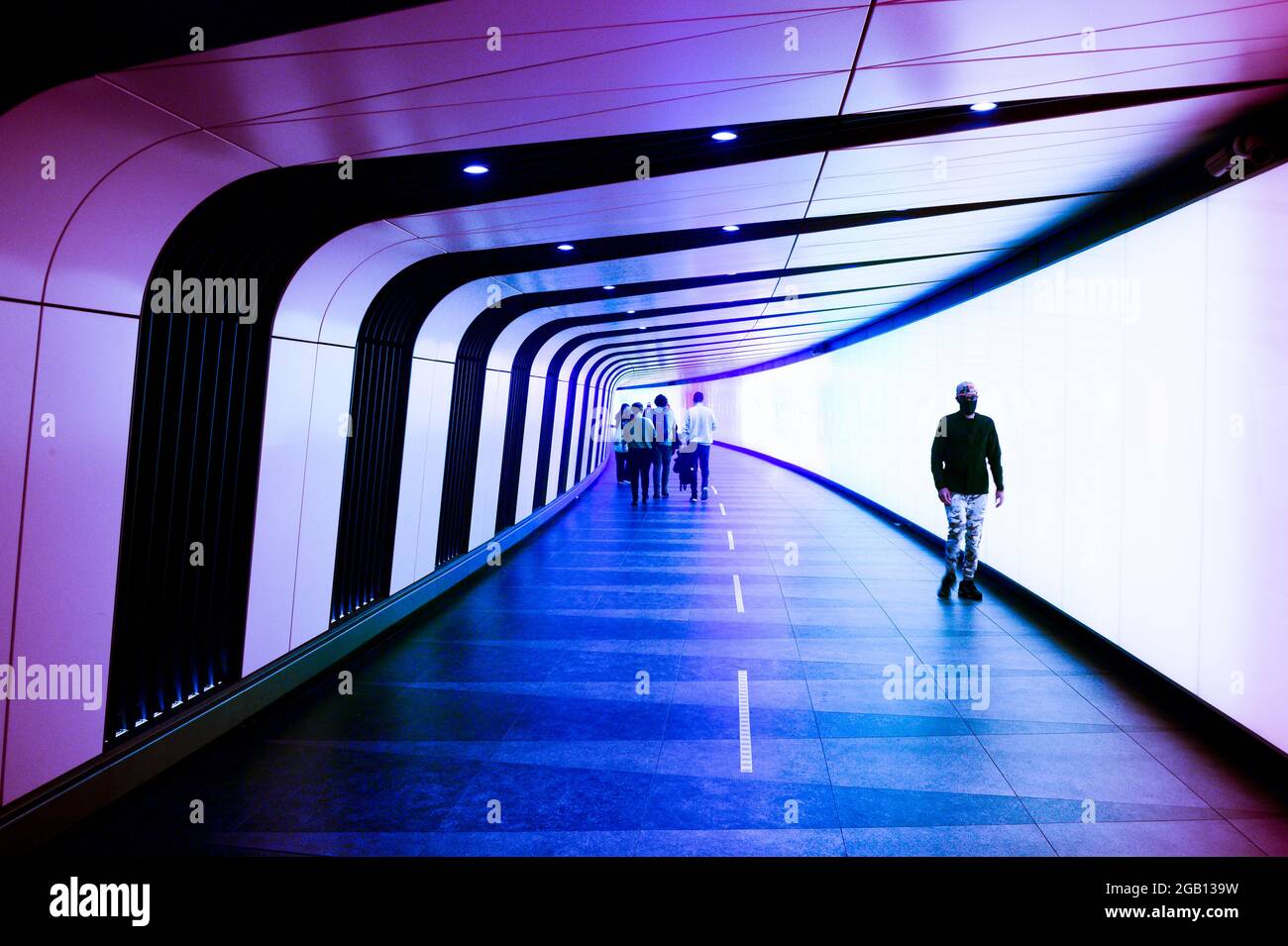 Kings cross led light tunnel hires stock photography and images Alamy
