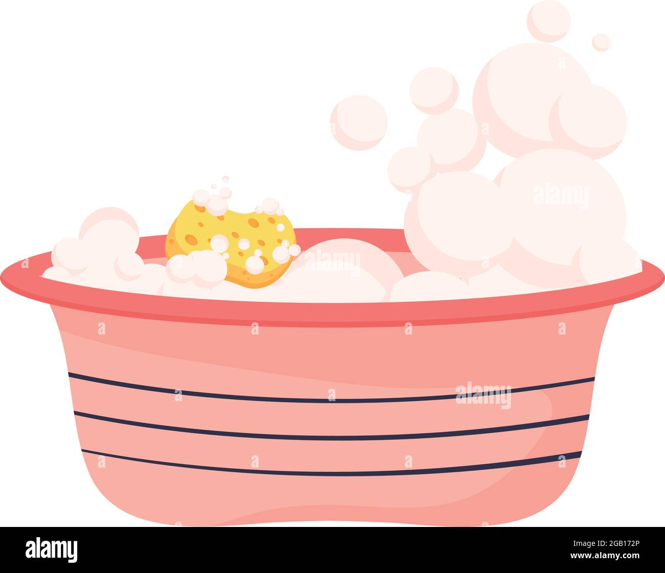 bucket with foam Stock Vector Image Art Alamy