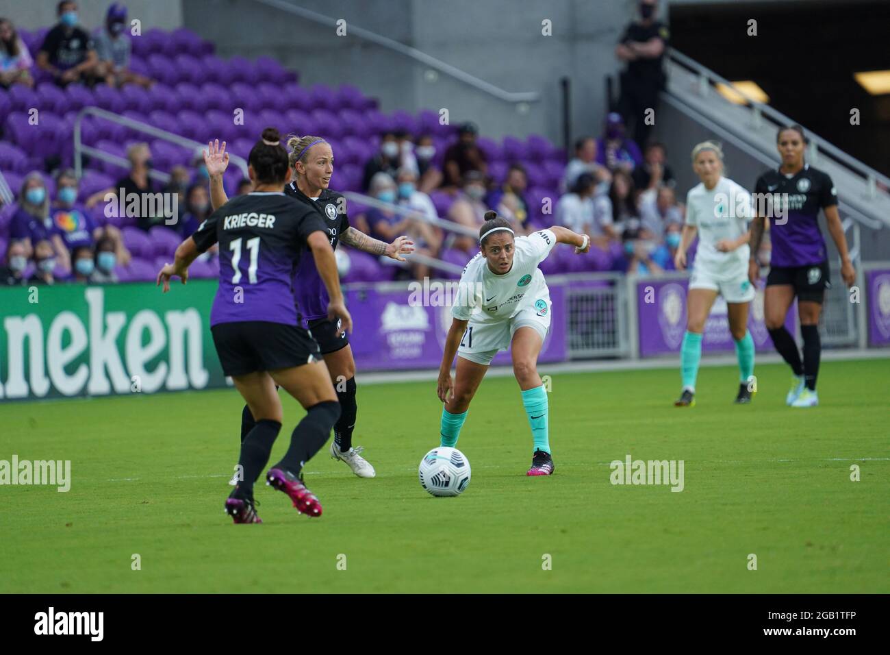 Orlando, Florida, USA, May 30, 2021, Kansas City face the Orlando Pride