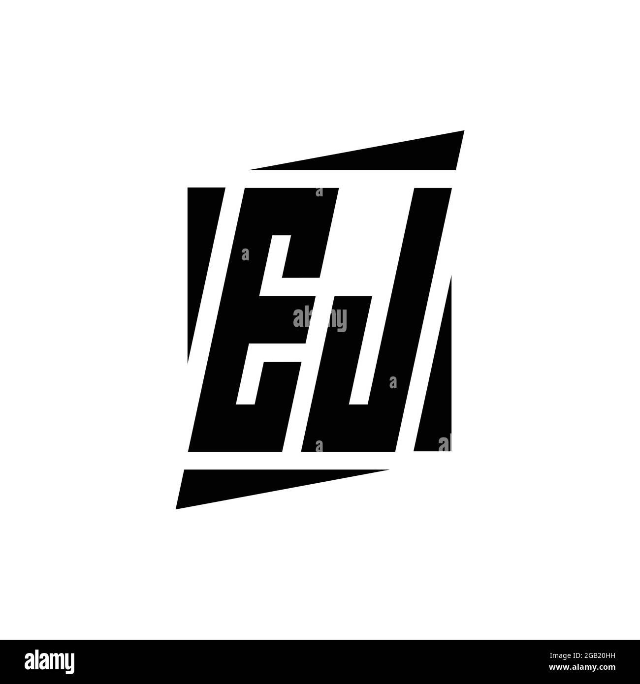 EJ Logo monogram with modern style concept design template isolated on ...