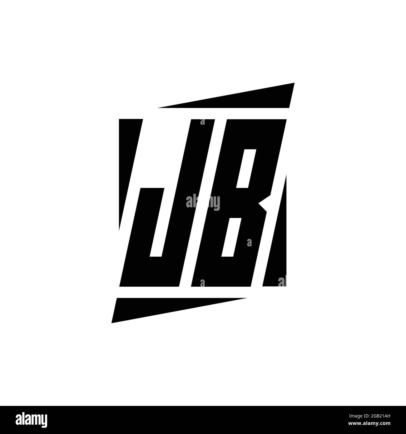 JB Logo monogram with modern style concept design template isolated on