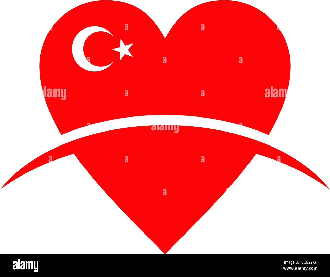 Turkey flag icon logo design vector template Stock Vector Image & Art