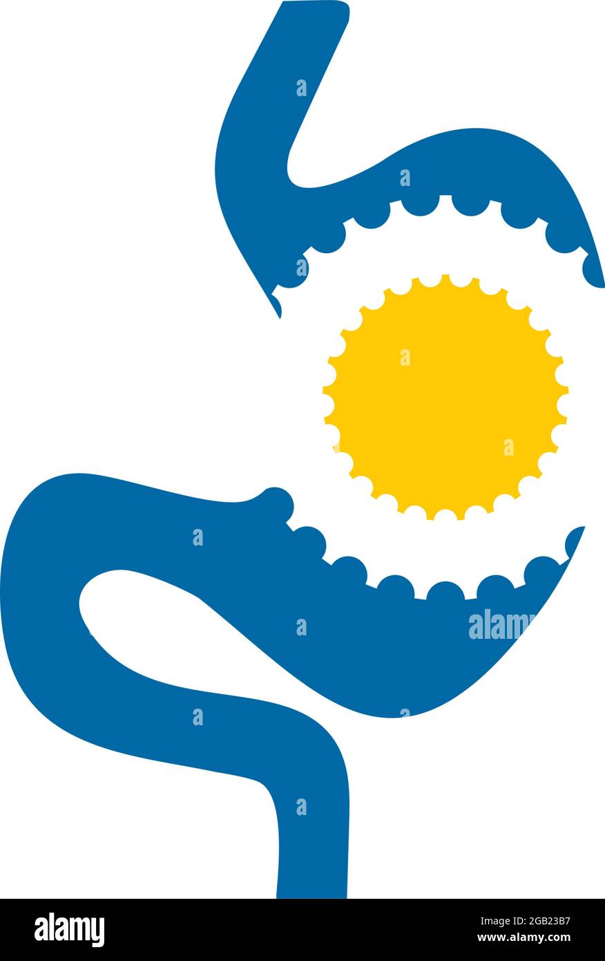 Stomach icon logo design vector template Stock Vector