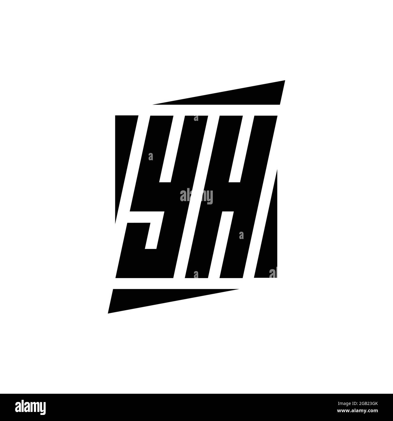 YH Logo monogram with modern style concept design template isolated on ...