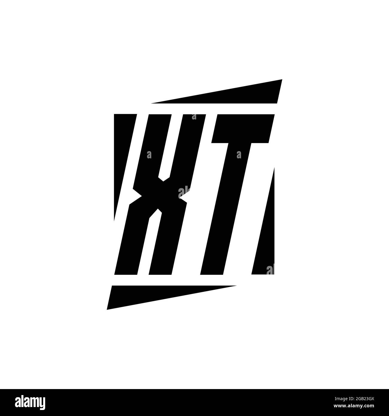 XT Logo monogram with modern style concept design template isolated on ...