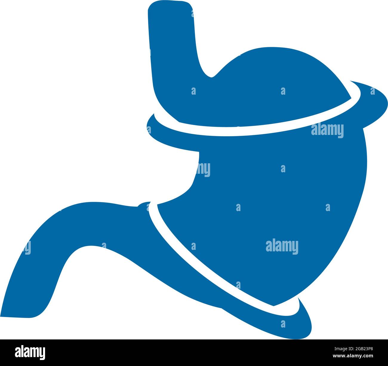 Stomach icon logo design vector template Stock Vector