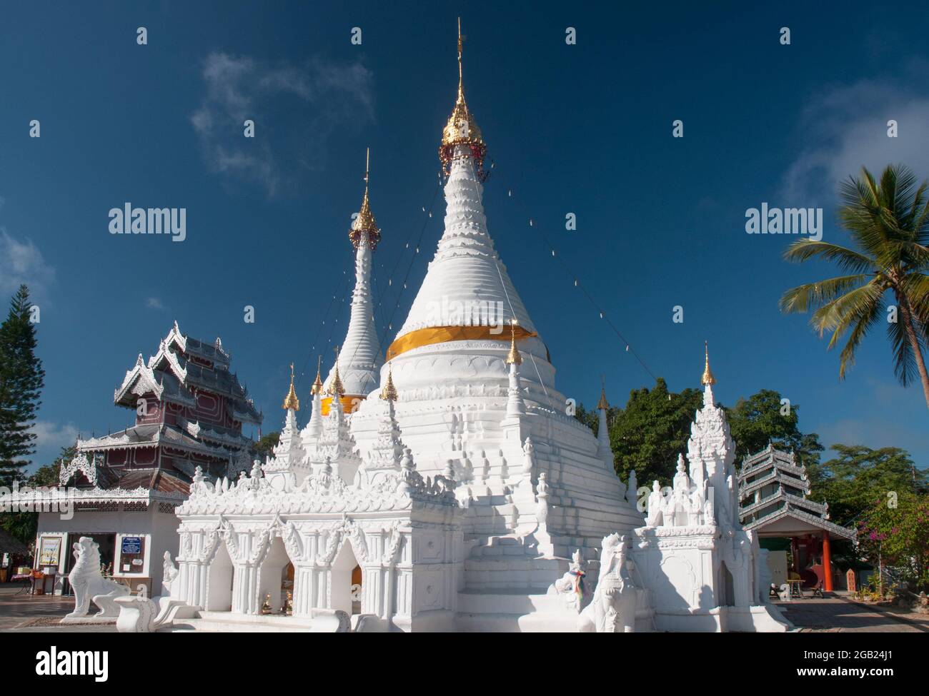 Wat Doi Kong Mu at Mae Hong Son, Thailand Stock Photo