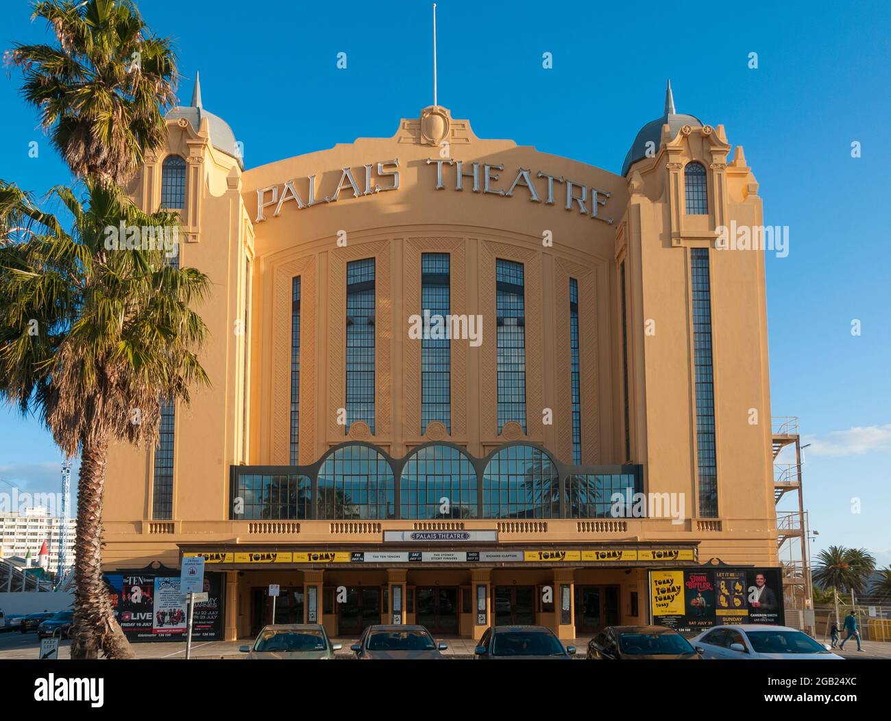 The restored Palais Theatre, a landmark at St Kilda, Victoria, Australia Stock Photo