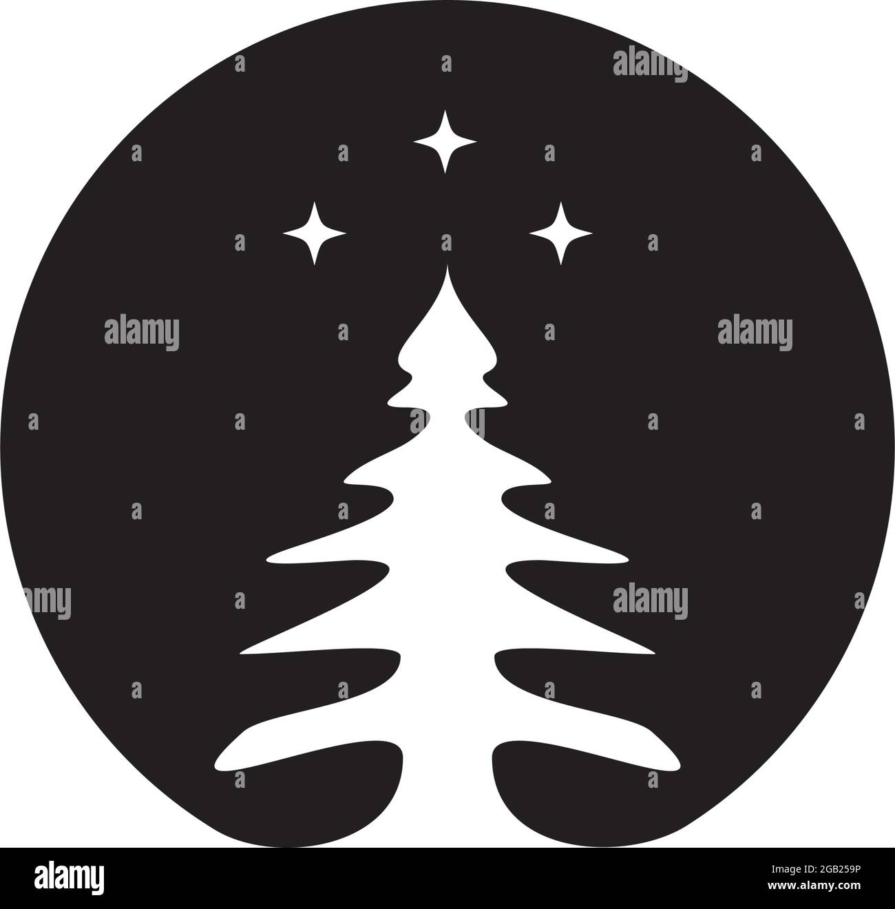 Pine tree icon logo design vector template Stock Vector Image & Art - Alamy