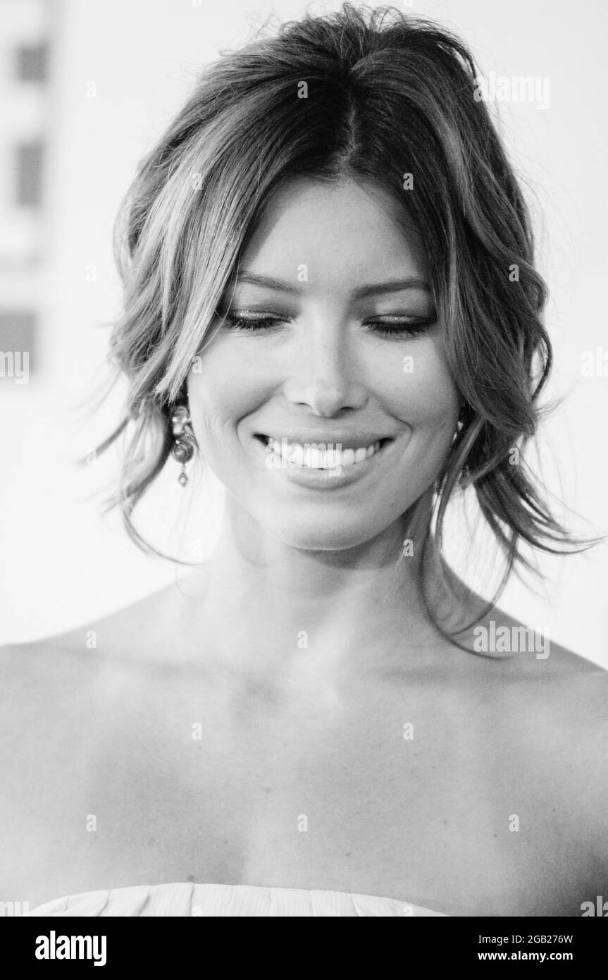 Actress Jessica Biel attends red carpet arrivals for the 12th Critics' Choice Awards at the Santa Monica Civic Auditorium on January 12, 2007 in Santa Monica, California. Credit: Jared Milgrim/The Photo Access Stock Photo
