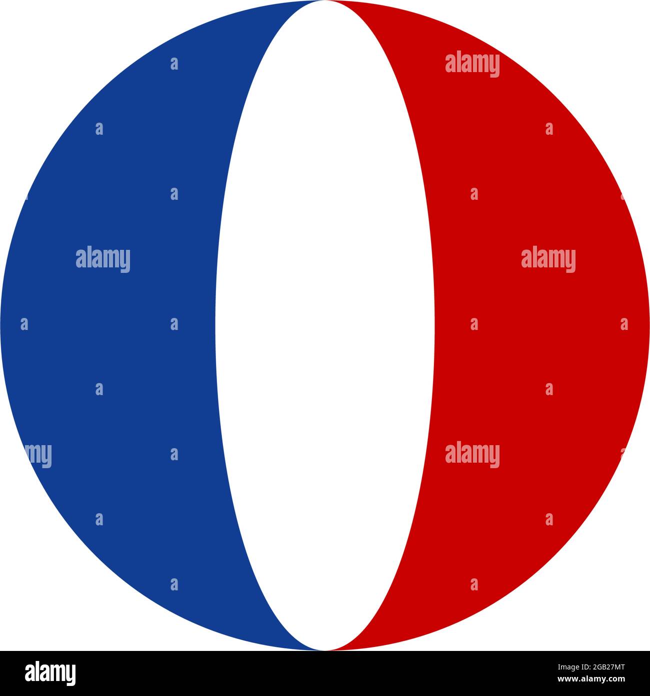 France flag logo design vector template Stock Vector