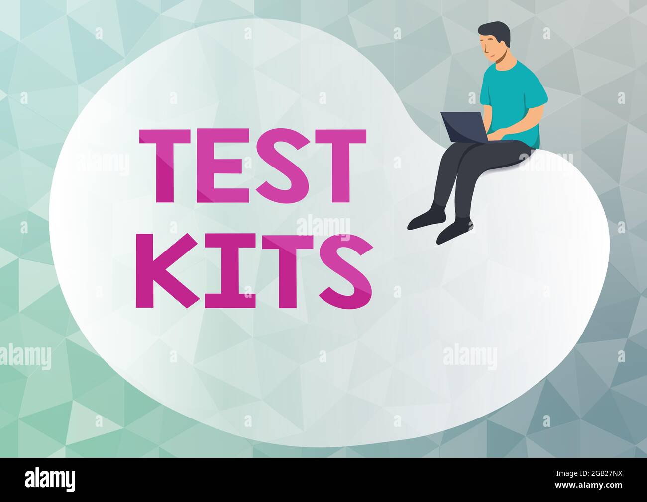 Conceptual caption Test Kits. Business idea tools used to detect the ...