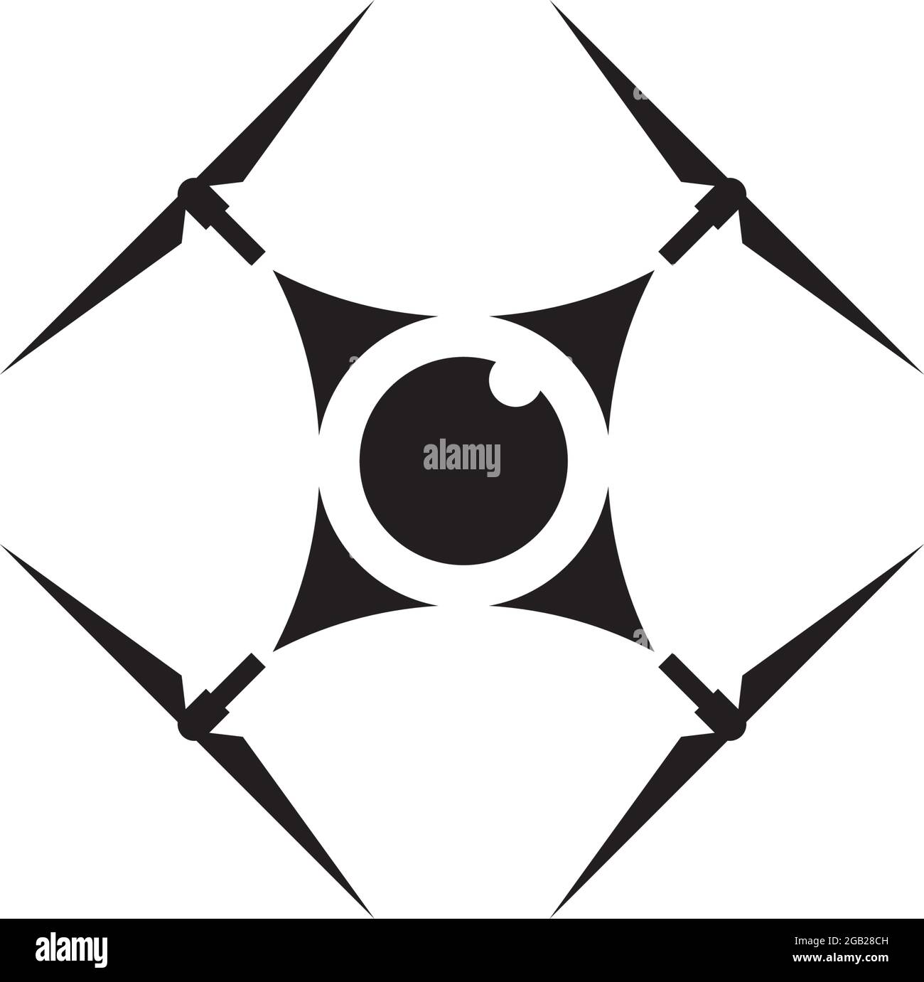 Drone technology logo design vector template Stock Vector