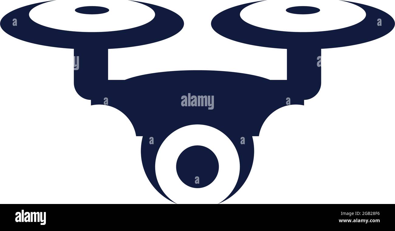 Drone technology logo design vector template Stock Vector