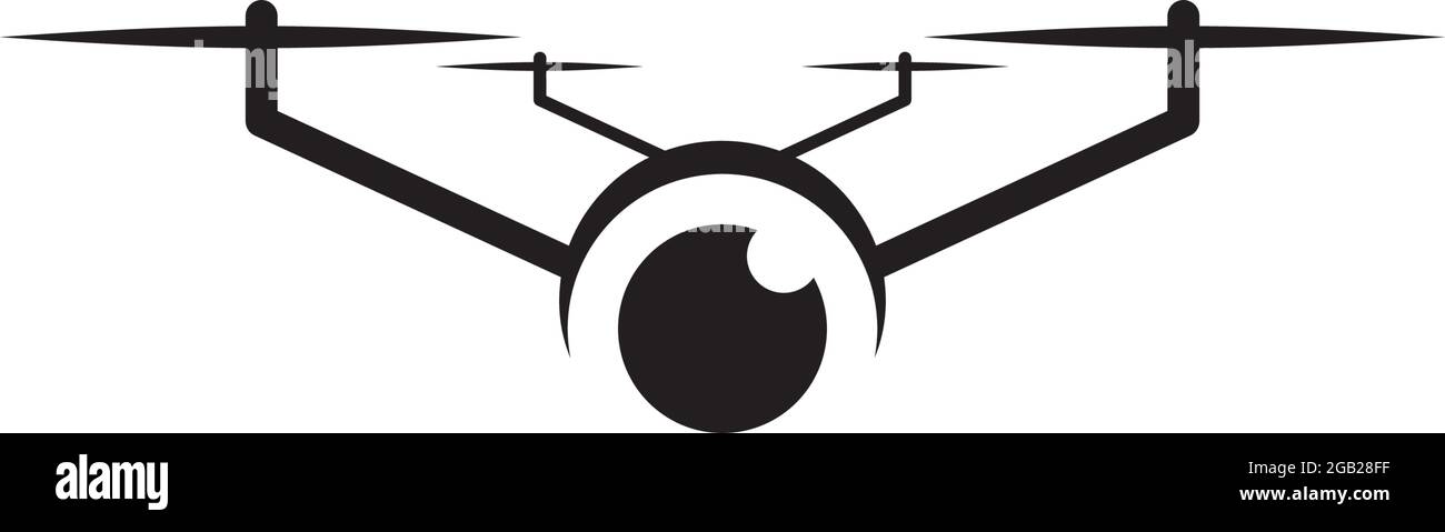 Drone technology logo design vector template Stock Vector