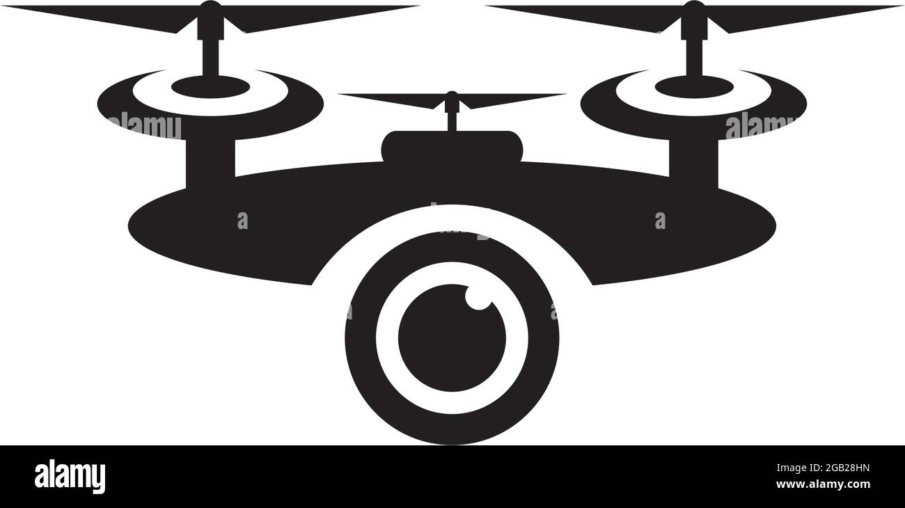 Drone technology logo design vector template Stock Vector
