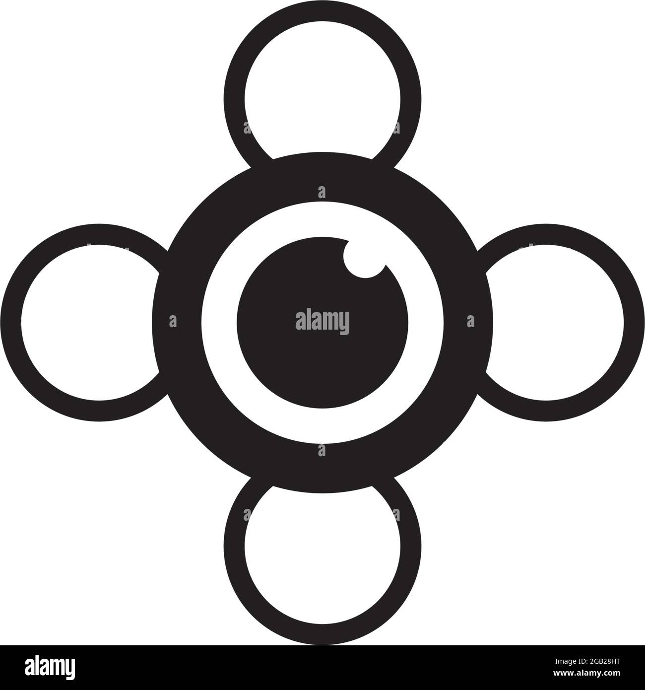 Drone technology logo design vector template Stock Vector
