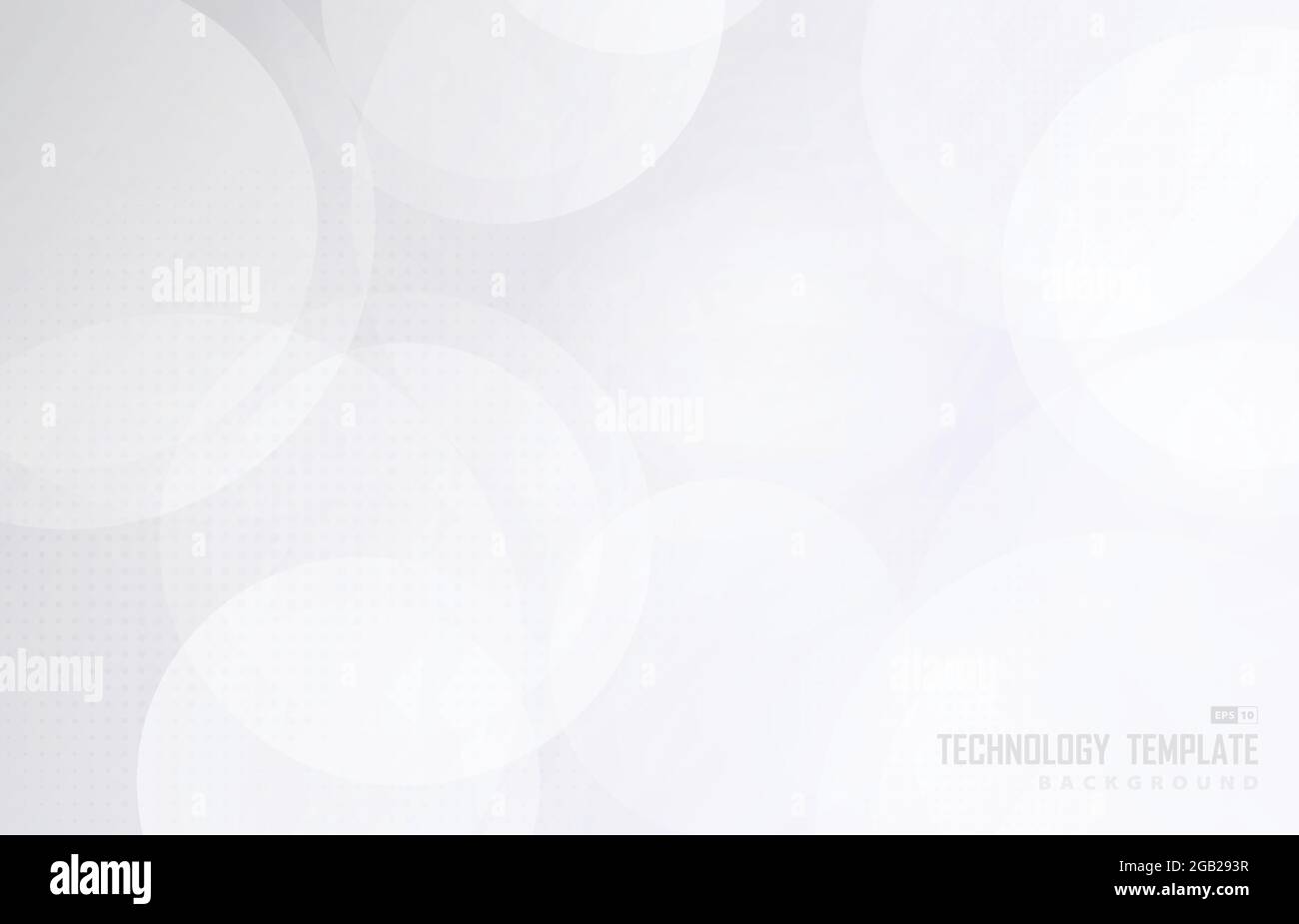 Abstract white and grey circle pattern with halftone decorative design ...