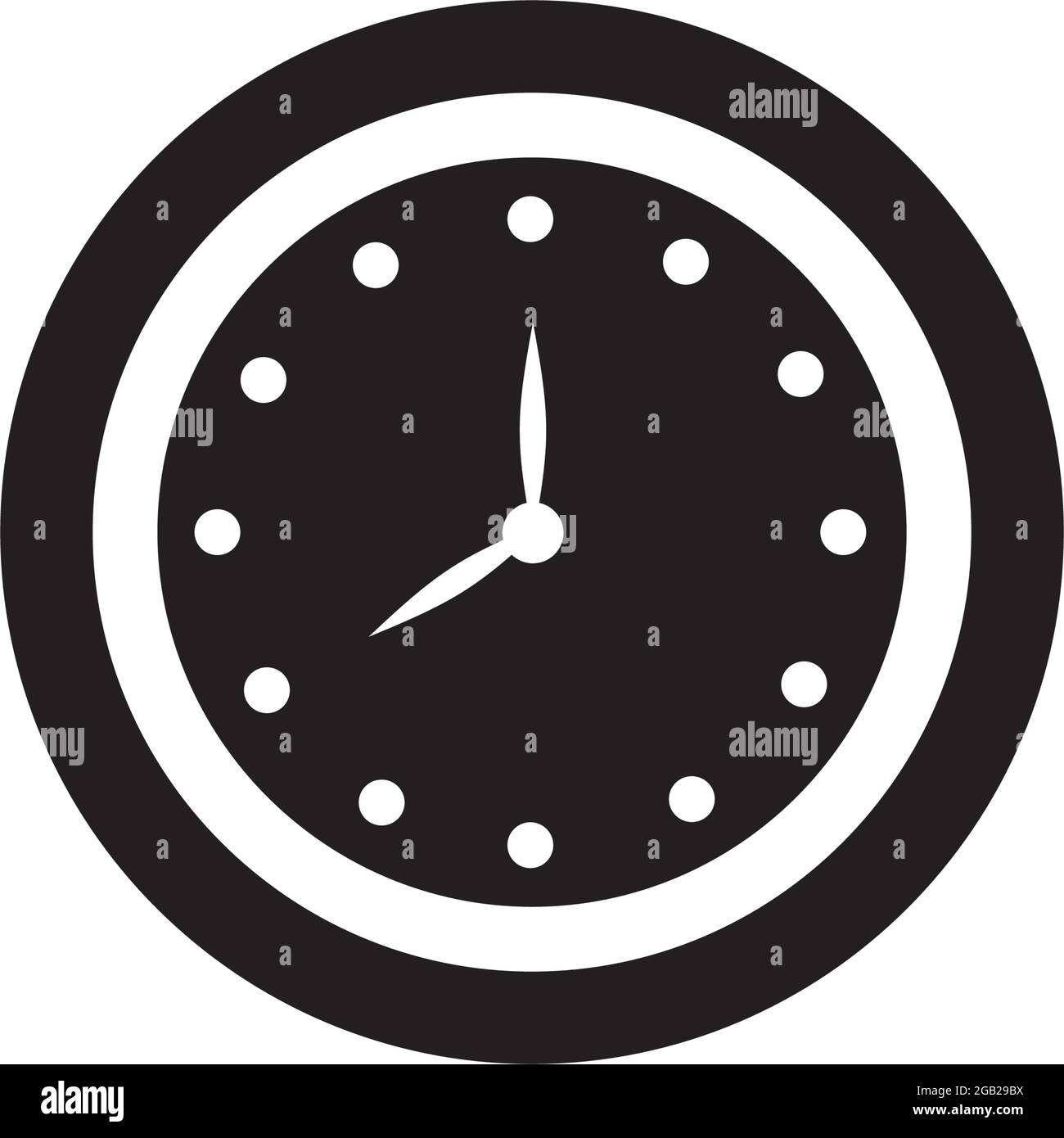 Clock icon logo design vector template Stock Vector
