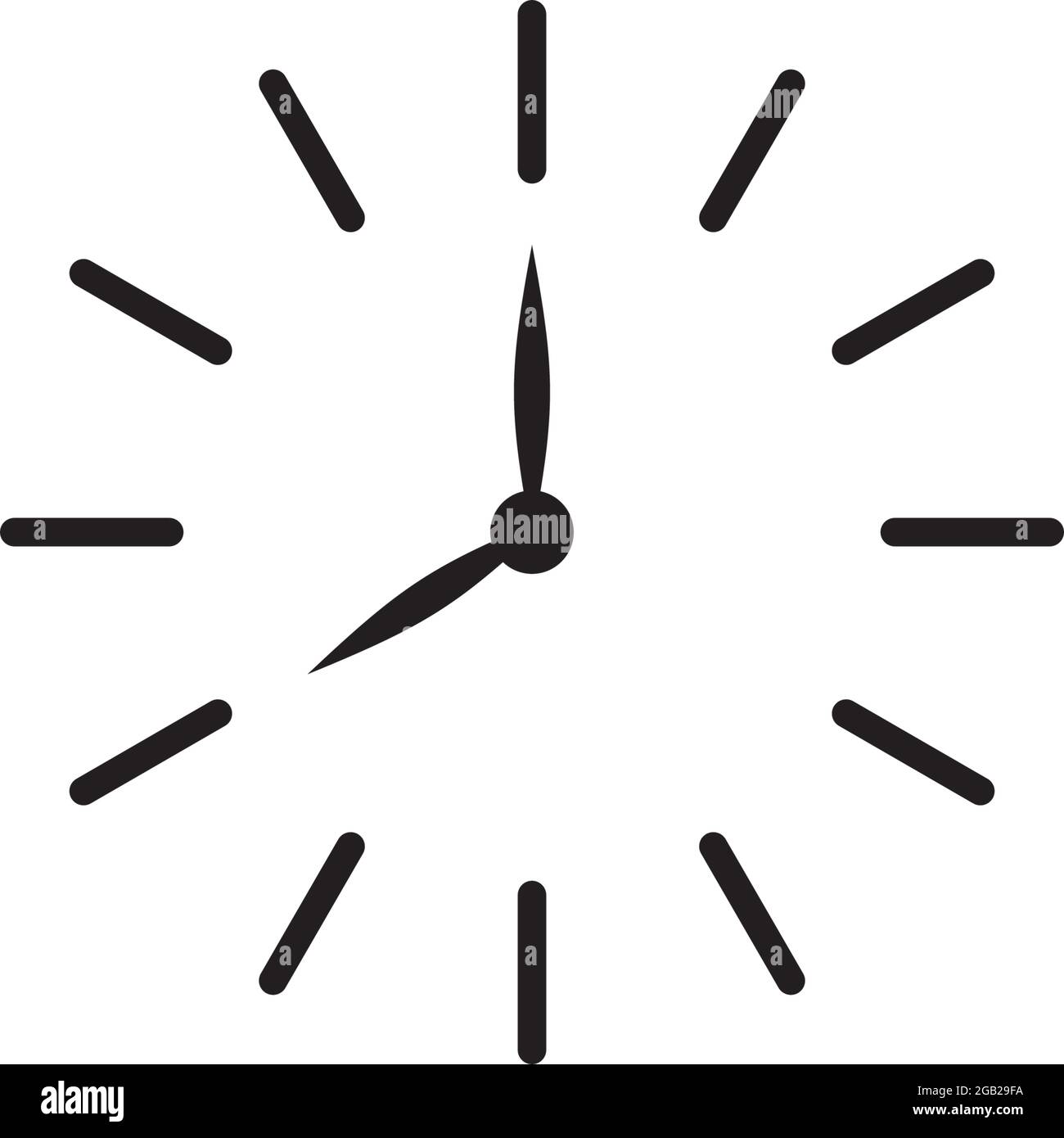 Clock icon logo design vector template Stock Vector