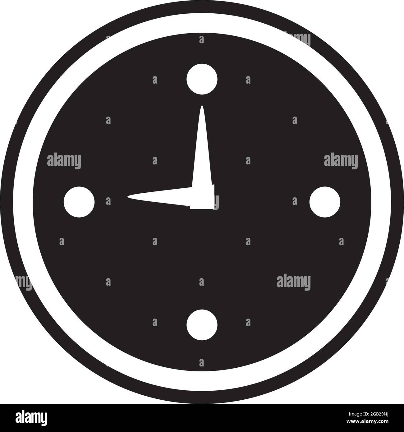 Clock icon logo design vector template Stock Vector