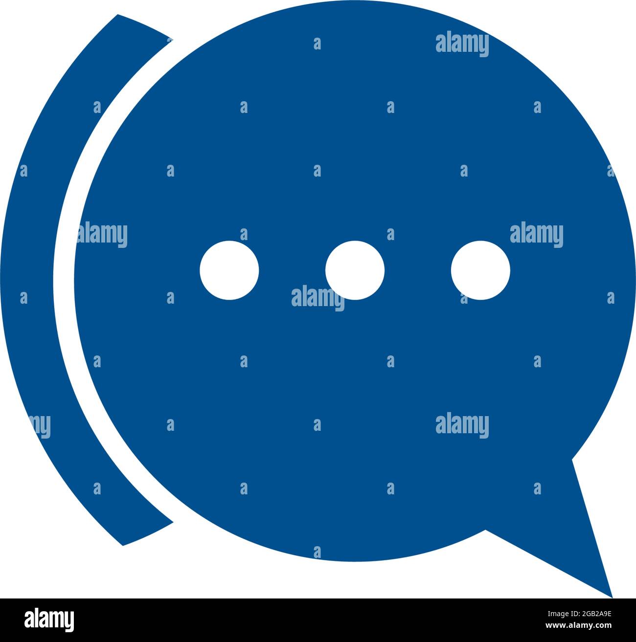 Bubble chat icon logo design vector template Stock Vector