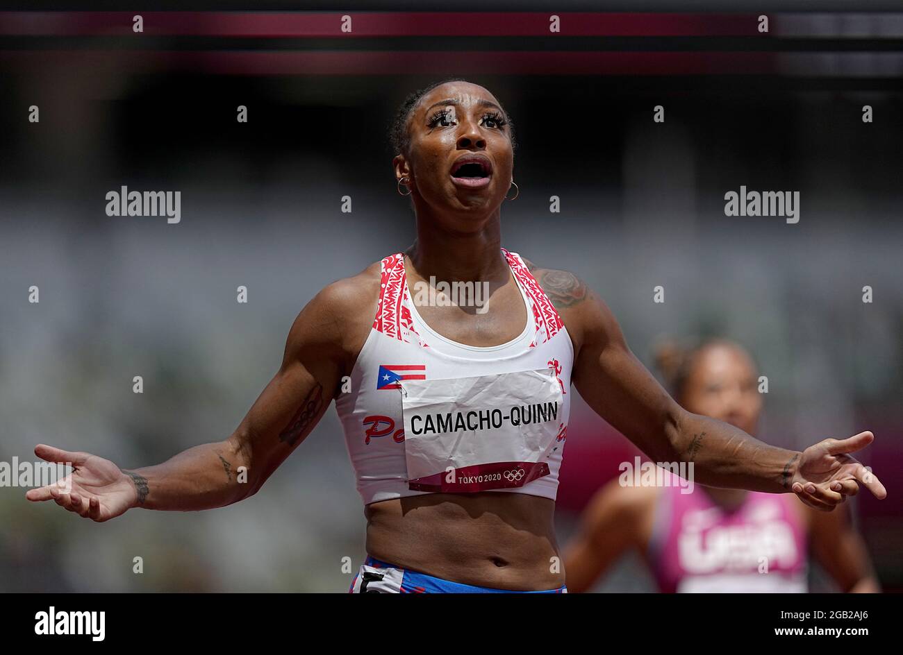 Tokyo, Japan. 02nd Aug, 2021. Athletics Olympics, women, 100 m hurdles