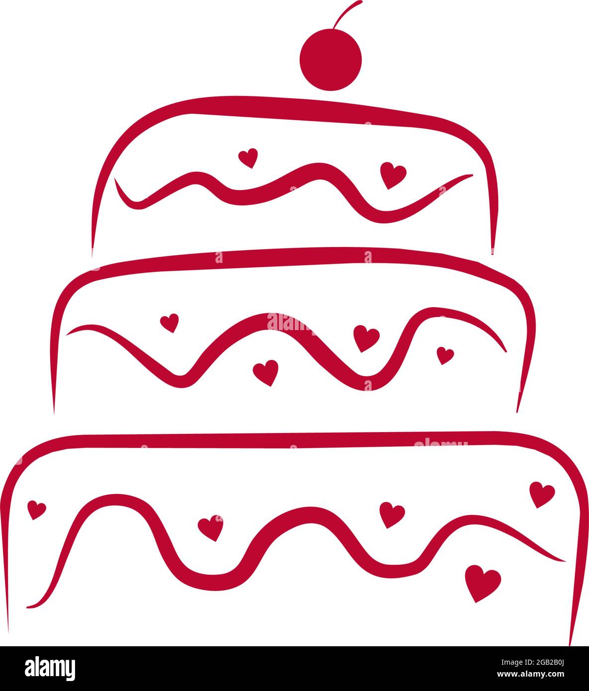 Cake shop icon logo design vector template Stock Vector