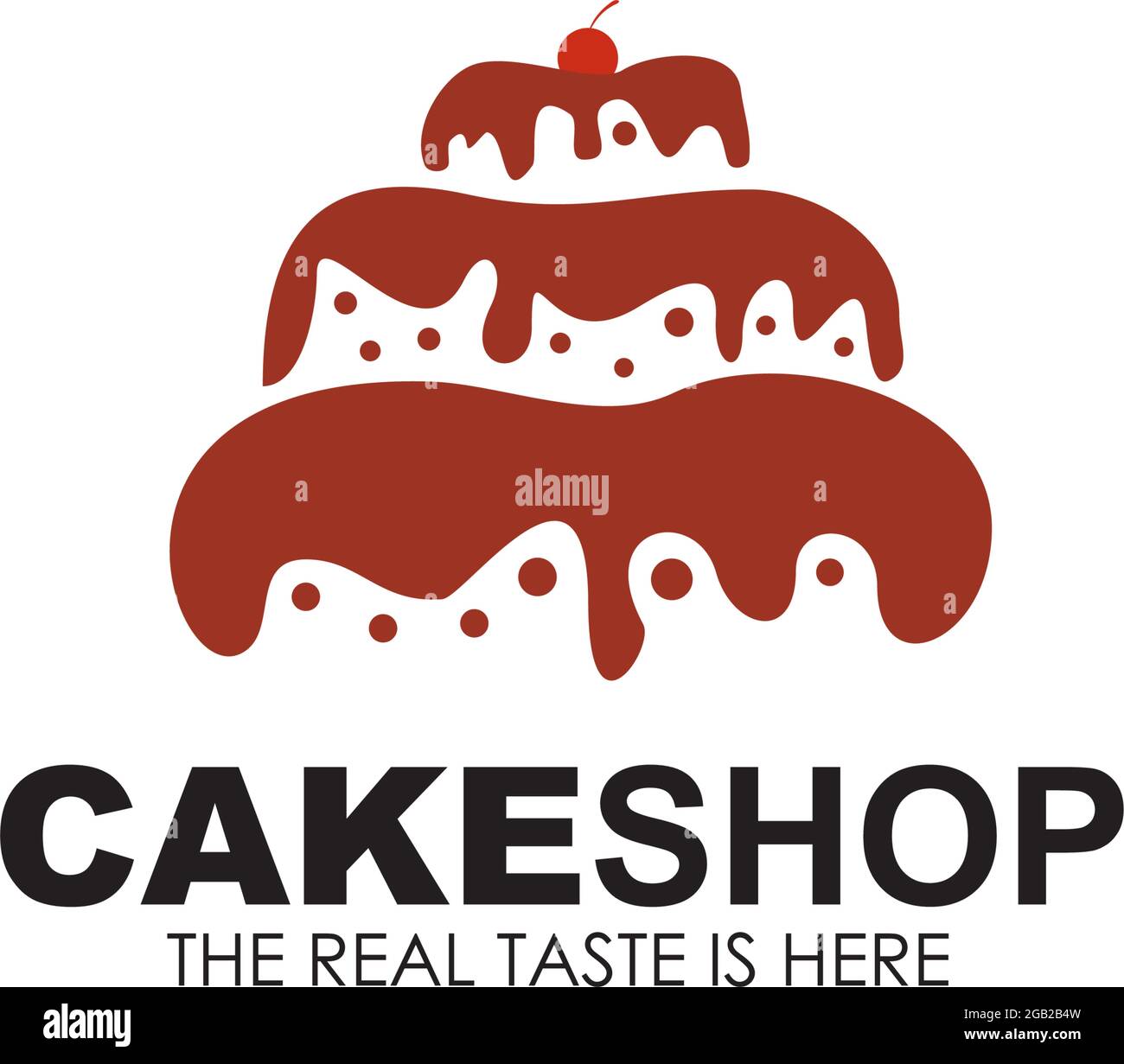 Cake shop icon logo design vector template Stock Vector Image & Art Alamy