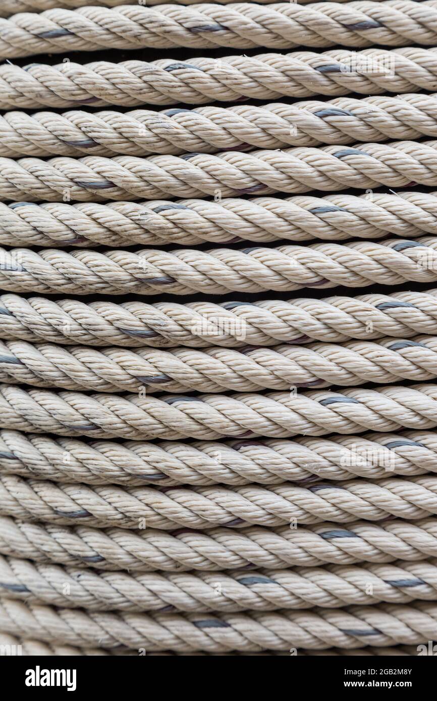 Old Dirty Nylon white Rough rope background Stock Photo - Alamy