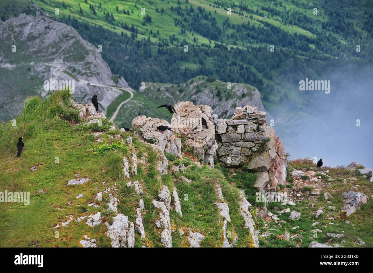 Northern Italy Rocks Amazing rocks of Dolomite mountains in Italy Stock Photo - Alamy