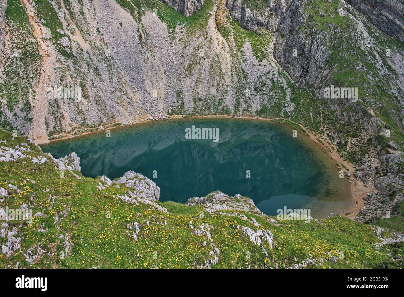 Amazing rocks of Dolomite mountains in Italy Stock Photo - Alamy