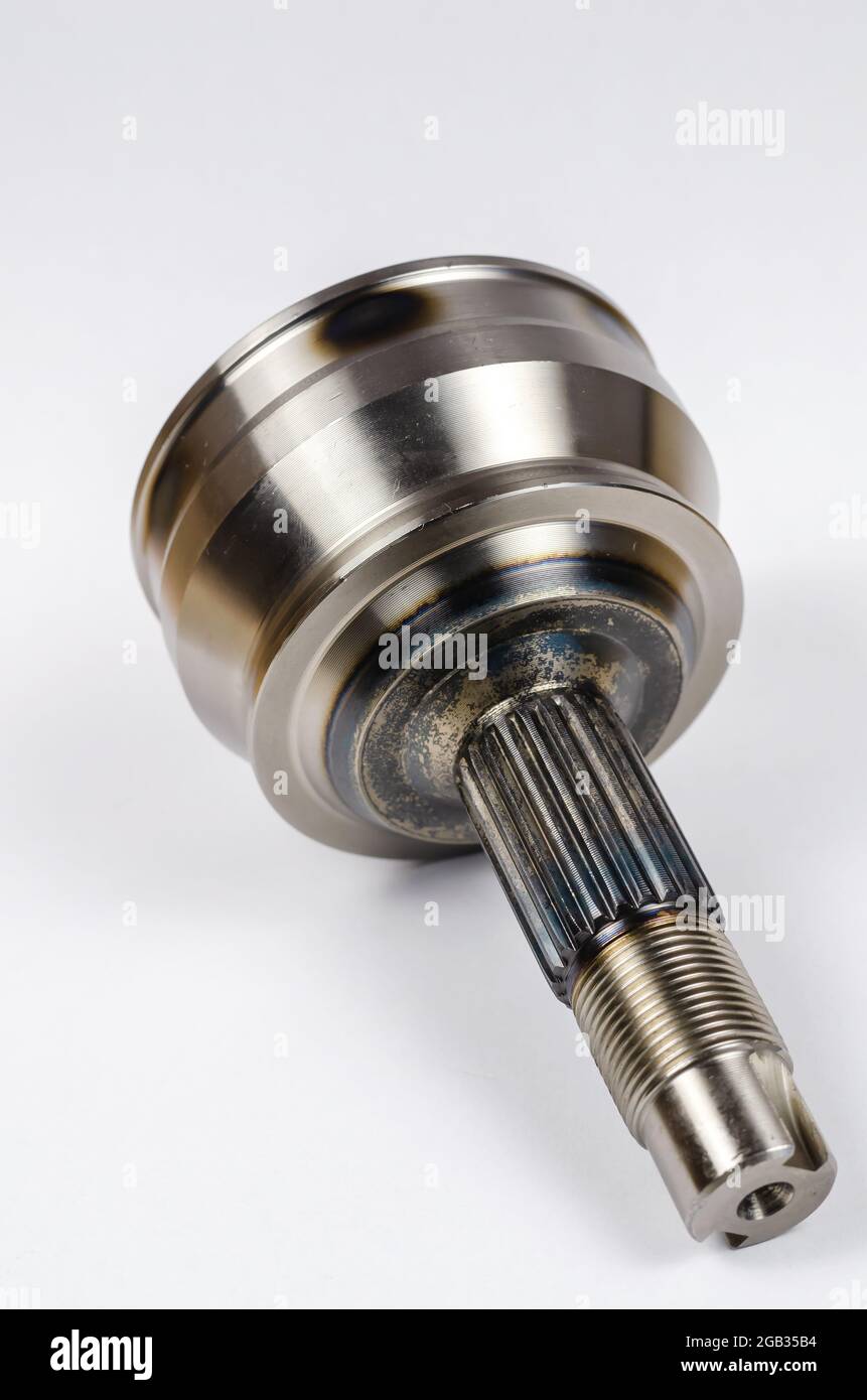 Drive shaft joint on white background. New Constant velocity joints