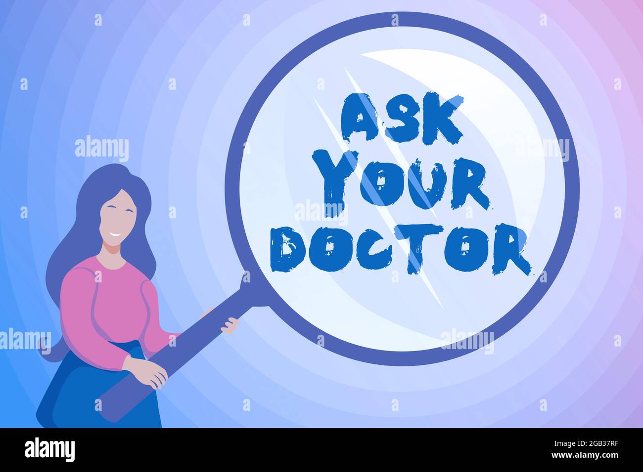 Conceptual Caption Ask Your Doctor Business Concept Seeking Information Or Advice From A Medical Professional Abstract Investigation And Finding Stock Photo Alamy