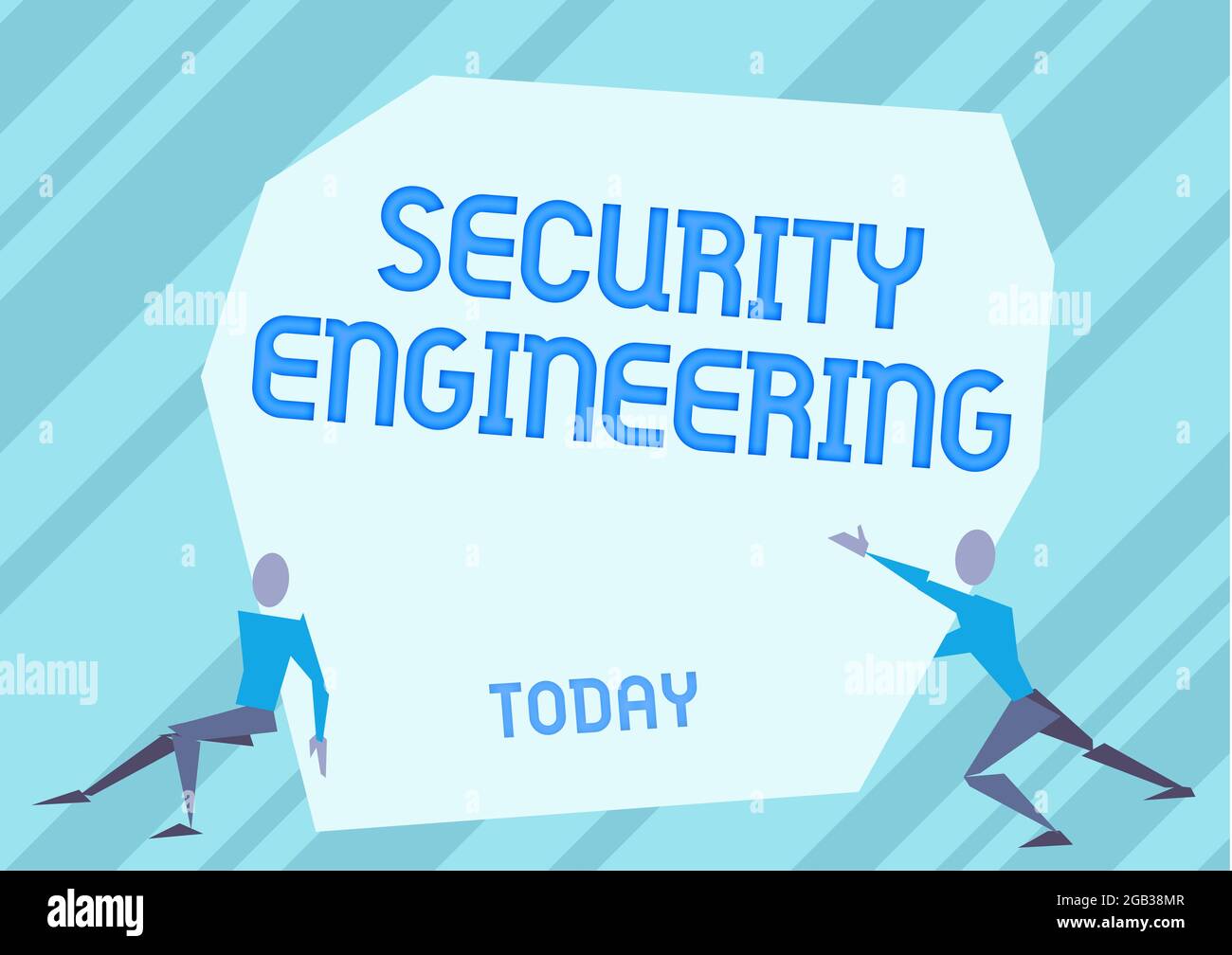 Handwriting text Security Engineering. Business idea focus on the ...