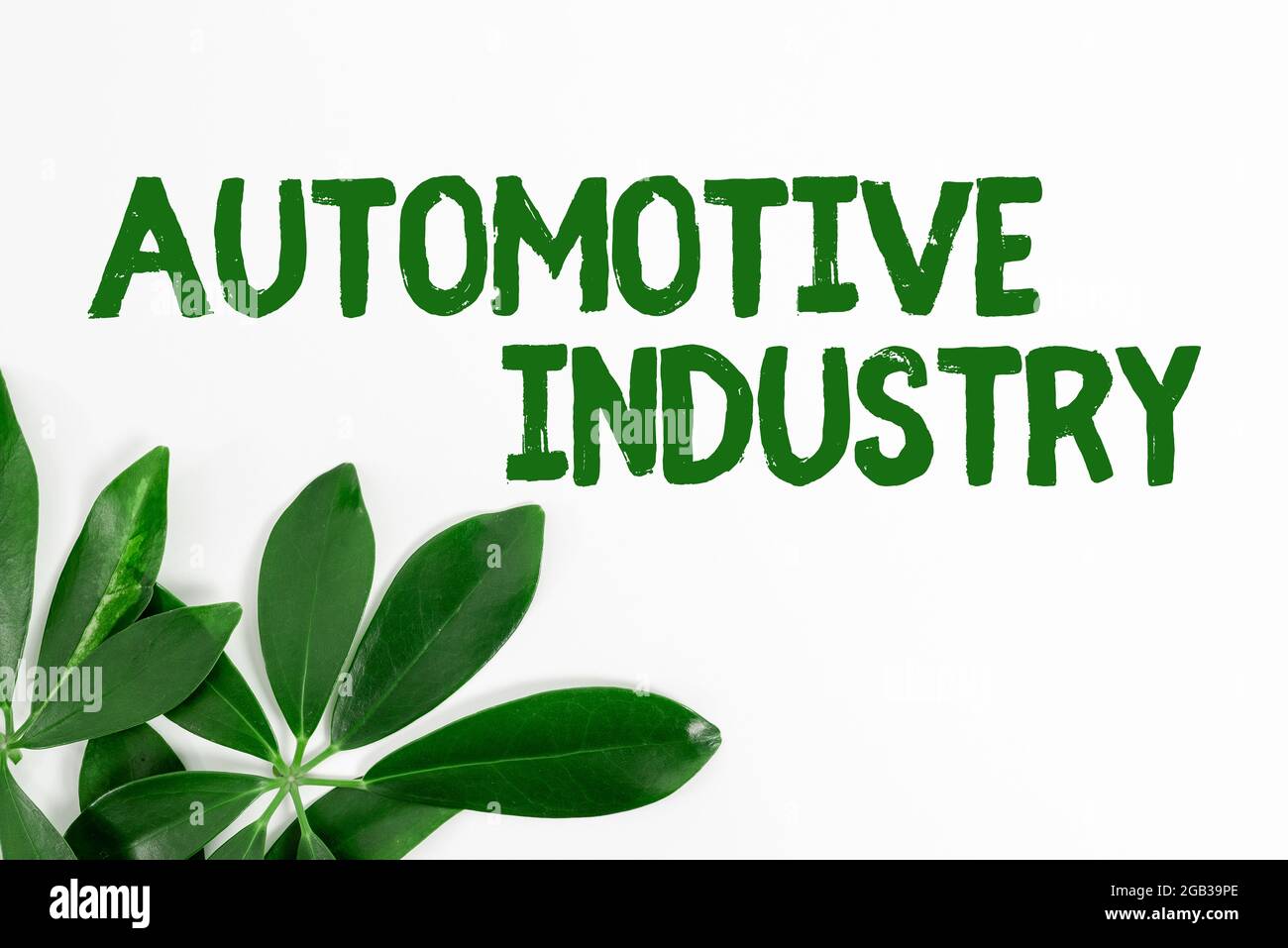 Hand writing sign Automotive Industry. Concept meaning organizations