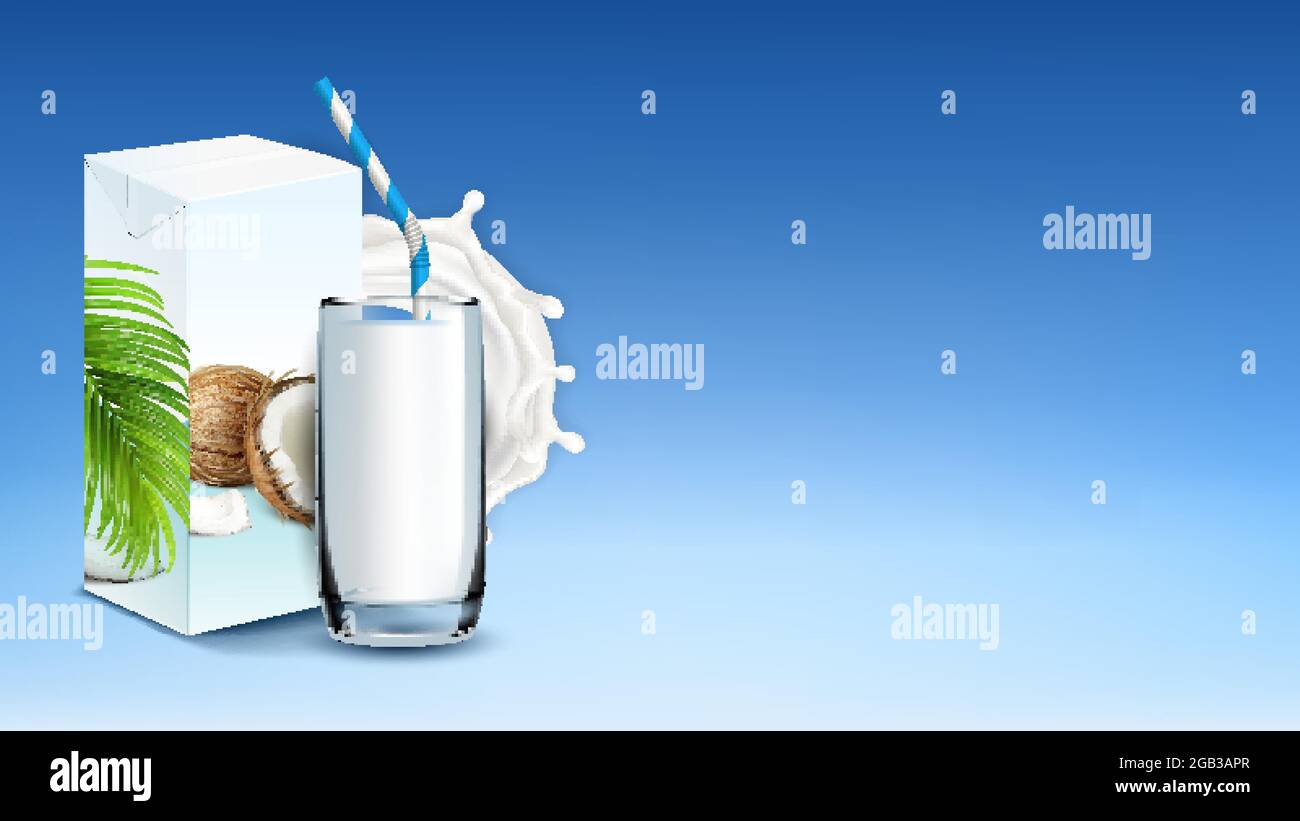 Milk splash coconut 3d hi-res stock photography and images - Alamy
