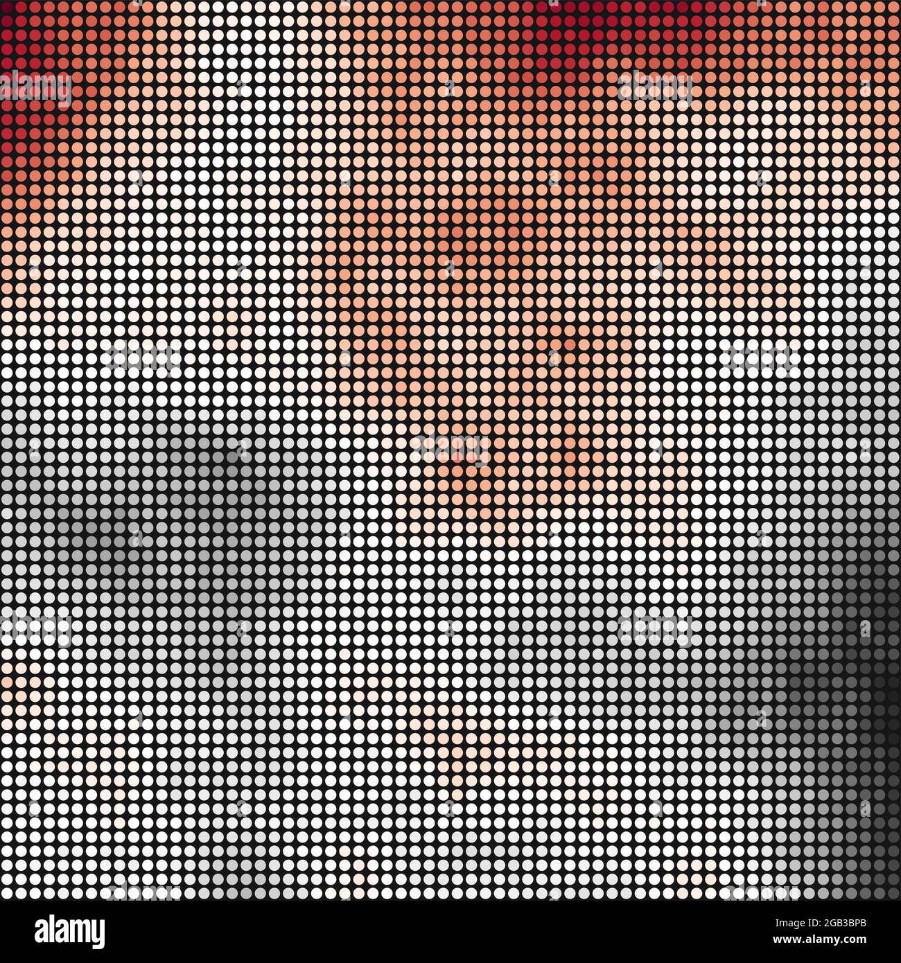 Abstract Geometrical color pixel generative art illustration Stock ...